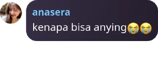 😭 emoji wacana dimari ada wacana jgn lari 🤭 Telegram sticker 14 of 97