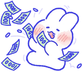 🐰 emoji lovely mongmong! @wearexosticker Telegram sticker 9 of 80