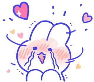 🐰 emoji lovely mongmong! @wearexosticker Telegram sticker 23 of 80
