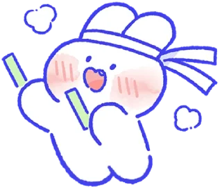 🐰 emoji lovely mongmong! @wearexosticker Telegram sticker 11 of 80