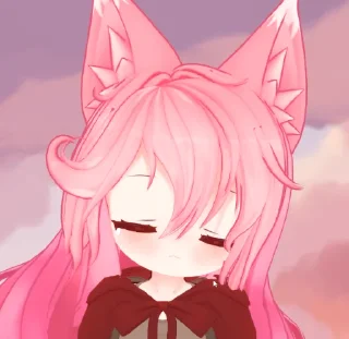 😢 emoji 粉毛橘子 @microblock_pub Telegram sticker 13 of 27