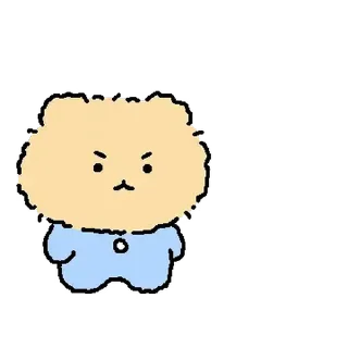⭐ emoji 꼬질 망그러진 곰 @moe_sticker_bot Telegram sticker 8 of 24