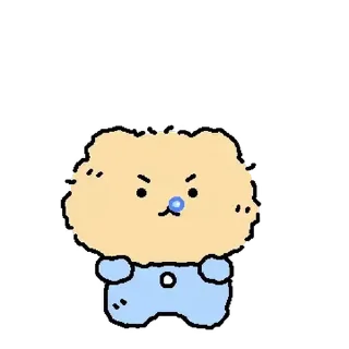 ⭐ emoji 꼬질 망그러진 곰 @moe_sticker_bot Telegram sticker 5 of 24