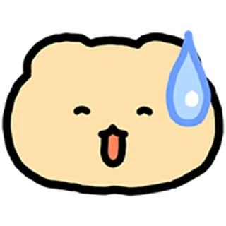 ⭐ emoji 조그만 망그러진 곰 @moe_sticker_bot Telegram sticker 9 of 35