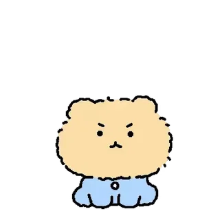 ⭐ emoji 꼬질 망그러진 곰 @moe_sticker_bot Telegram sticker 22 of 24