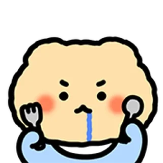 ⭐ emoji 조그만 망그러진 곰 @moe_sticker_bot Telegram sticker 12 of 35