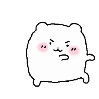 ⭐ emoji 망그러진 햄터 2 @moe_sticker_bot Telegram sticker 4 of 24
