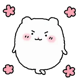 ⭐ emoji 망그러진 햄터 2 @moe_sticker_bot Telegram sticker 16 of 24