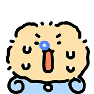 ⭐ emoji 조그만 망그러진 곰 @moe_sticker_bot Telegram sticker 13 of 35