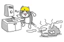 😱 emoji 不安全現場猫 Telegram sticker 12 of 57