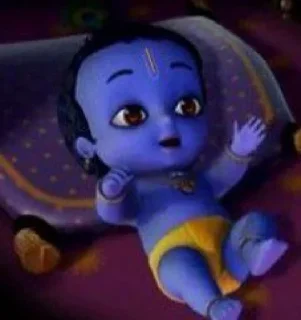 Sticker from little krishna @darkluvs