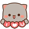 ⭐ emoji Mochi Mochi Peach Cat Emoji @dazvzle Telegram sticker 10 of 40