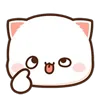 ⭐ emoji Mochi Mochi Peach Cat Emoji @dazvzle Telegram sticker 19 of 40