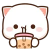 ⭐ emoji Mochi Mochi Peach Cat Emoji @dazvzle Telegram sticker 6 of 40