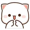⭐ emoji Mochi Mochi Peach Cat Emoji @dazvzle Telegram sticker 11 of 40