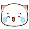 ⭐ emoji Mochi Mochi Peach Cat Emoji @dazvzle Telegram sticker 23 of 40
