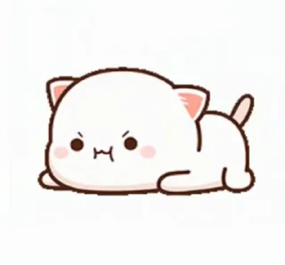 🤨 emoji Peach mochi vdo @sparkling_vibes Telegram sticker 19 of 43