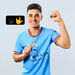 🤟 emoji Yan • Man City Telegram sticker 10 of 14