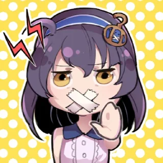 🤫 emoji 小妹小弟貼圖第一彈 Telegram sticker 7 of 42