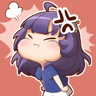 😤 emoji 小妹小弟貼圖第一彈 Telegram sticker 9 of 42