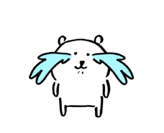 😢 emoji 對自己吐槽的白熊(動態2) Telegram sticker 18 of 24