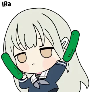 🥒 emoji 🥒 睦头人 (bilibili: 哈皮酱P) Telegram sticker 11 of 18