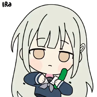 🥒 emoji 🥒 睦头人 (bilibili: 哈皮酱P) Telegram sticker 13 of 18