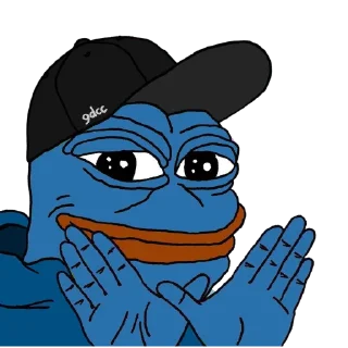 Sticker from BLUE PEPE 🔵 🐸 🔵 @BluePepe