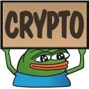 🤑 emoji 🐸 Pepe's sign @Emoji_Club @GimmeStickerBot Telegram sticker 4 of 78
