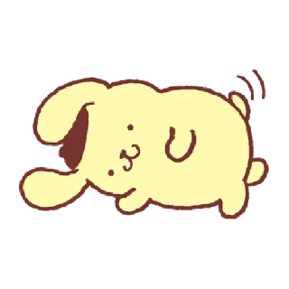 🍮 emoji 布丁狗 感情融洽篇 Telegram sticker 17 of 40