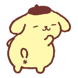 🍮 emoji 布丁狗 感情融洽篇 Telegram sticker 10 of 40