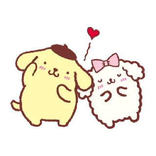 Sticker from 布丁狗 感情融洽篇
