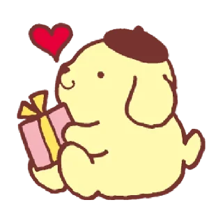 Sticker from 布丁狗 感情融洽篇