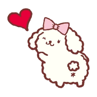 🍮 emoji 布丁狗 感情融洽篇 Telegram sticker 11 of 40