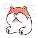 🙈 emoji 白白日記，哇哇哇！ Telegram sticker 7 of 24