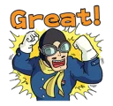 👍 emoji Porco Rosso Telegram sticker 16 of 41