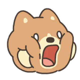 😱 emoji 嗚比的朋友-實用動態表情貼 Telegram sticker 23 of 40