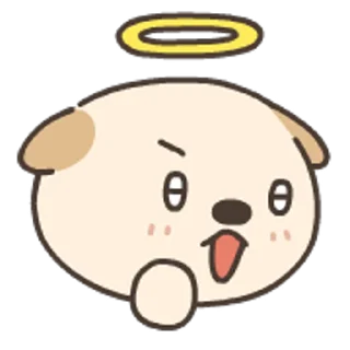 😇 emoji 嗚比的朋友-實用動態表情貼 Telegram sticker 10 of 40