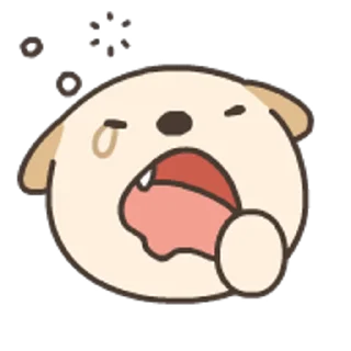 🥱 emoji 嗚比的朋友-實用動態表情貼 Telegram sticker 16 of 40