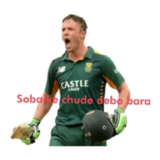 🙂 emoji Phoenix 69 ( cricketer edition) Telegram sticker 10 of 16