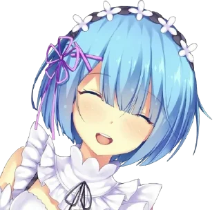 😘 emoji Re : Zero @StickersofWeeb Telegram sticker 9 of 45
