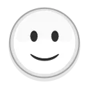 🙂 emoji White Emoji Telegram sticker 12 of 33