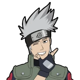 😎 emoji Harsh's [ Kakashi😎] Telegram sticker 20 of 21