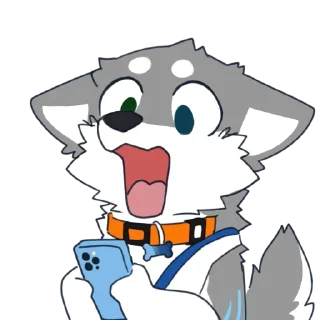 😮 emoji 芋頭狗狗包 Telegram sticker 9 of 77