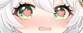 😍 emoji 纳西妲小表情 Telegram sticker 23 of 58