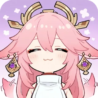👄 emoji 狐狸专属神子贴纸（Q） Telegram sticker 11 of 18