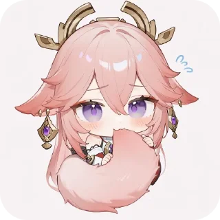 🤲 emoji 狐狸专属神子贴纸（Q） Telegram sticker 18 of 18