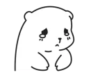 😢 emoji Mu Bear Telegram sticker 11 of 41