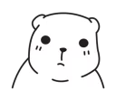 😐 emoji Mu Bear Telegram sticker 16 of 41