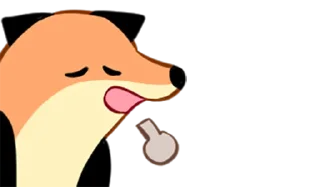 😞 emoji 狐狐好朋友 Telegram sticker 16 of 40